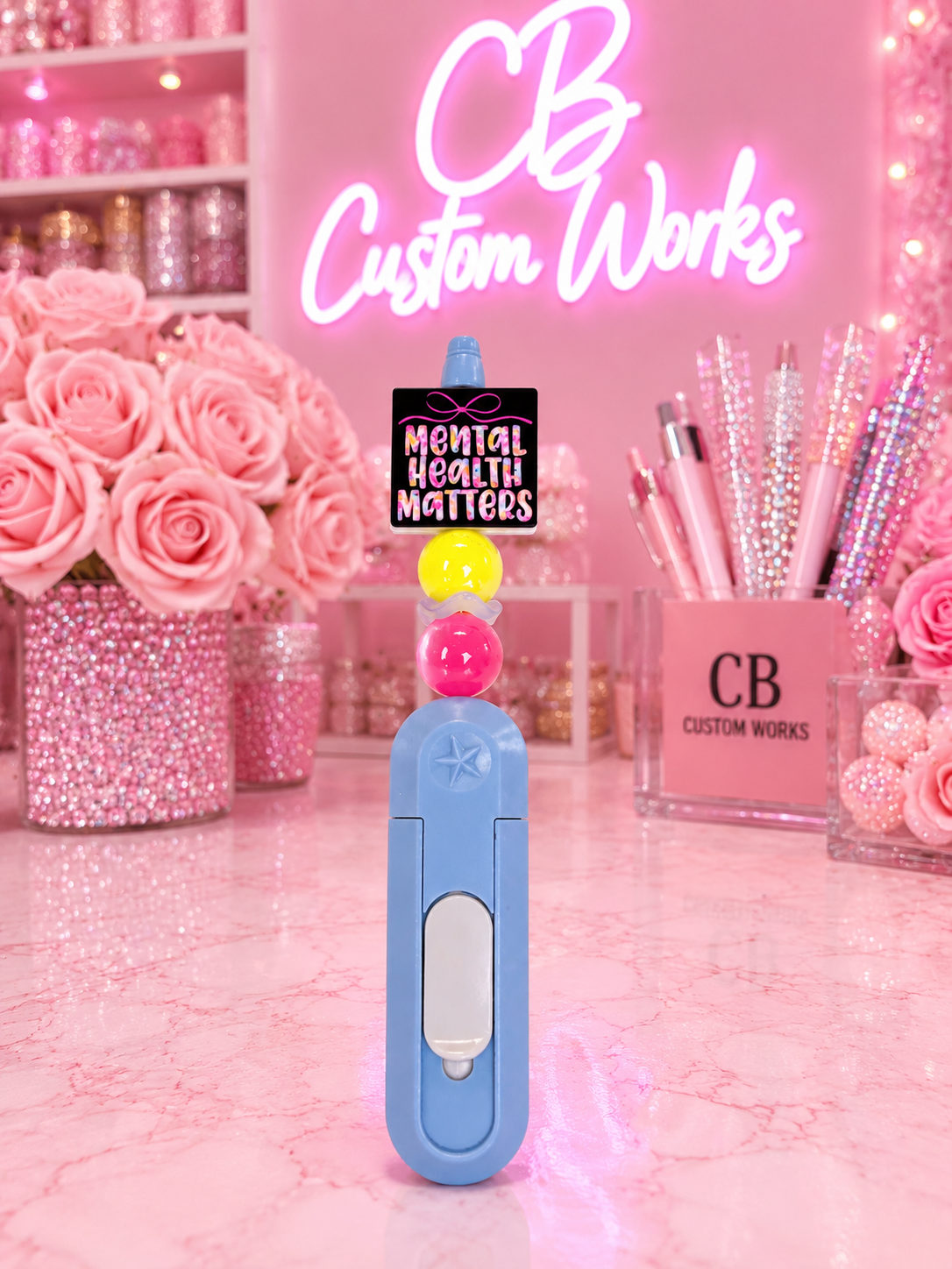 Mental Health Beadable Box Cutter