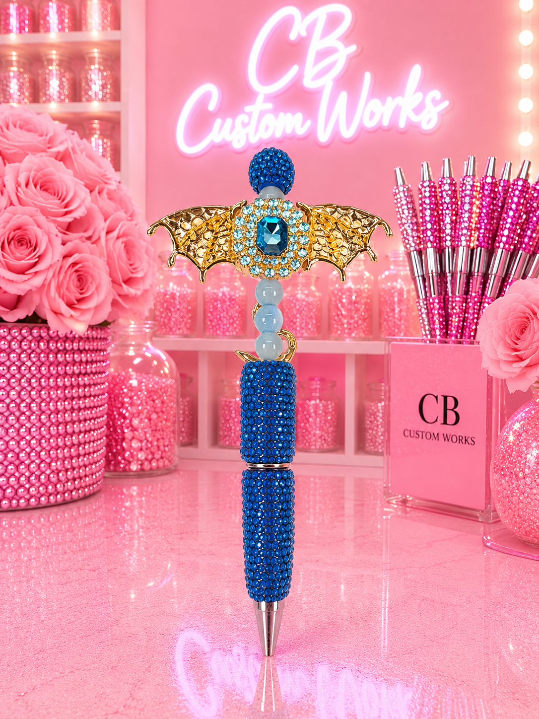 Blue Dragon Small Fancy Pen
