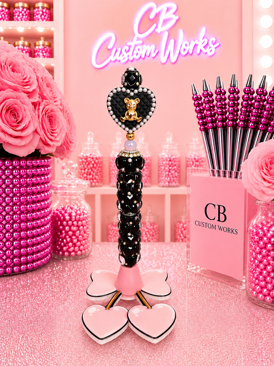 Black Heart Small Fancy Pen