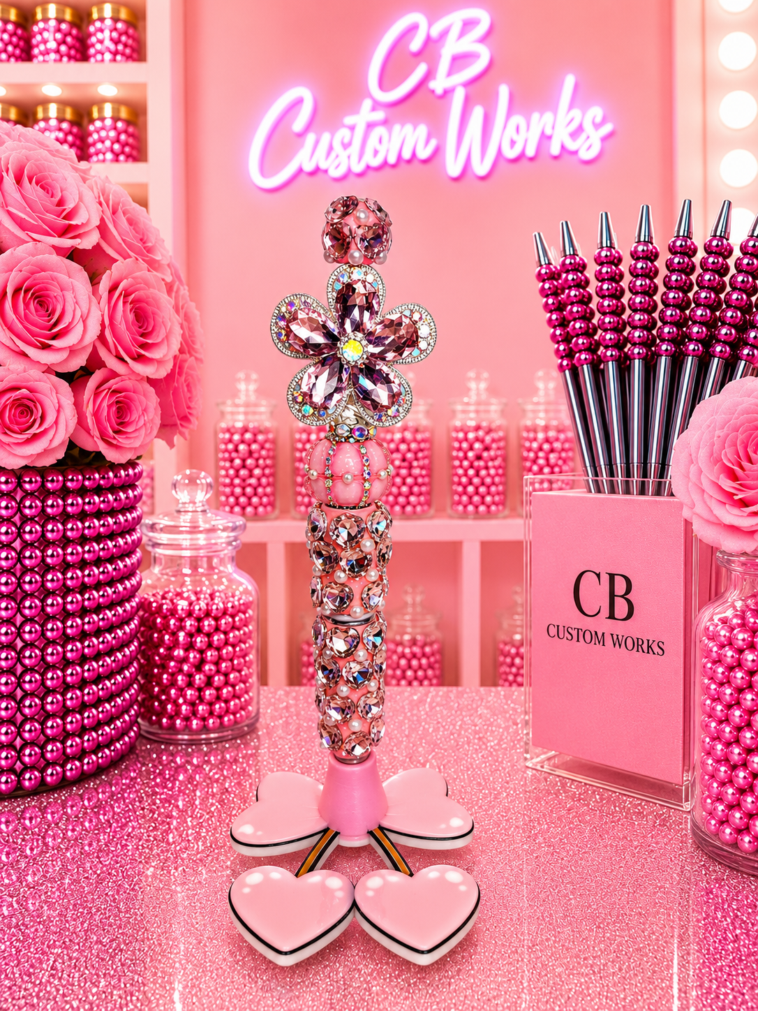 Pink Flower Small Fancy Pen