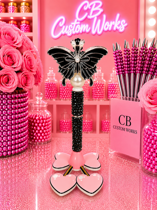 Black Butterfly Small Fancy Pen
