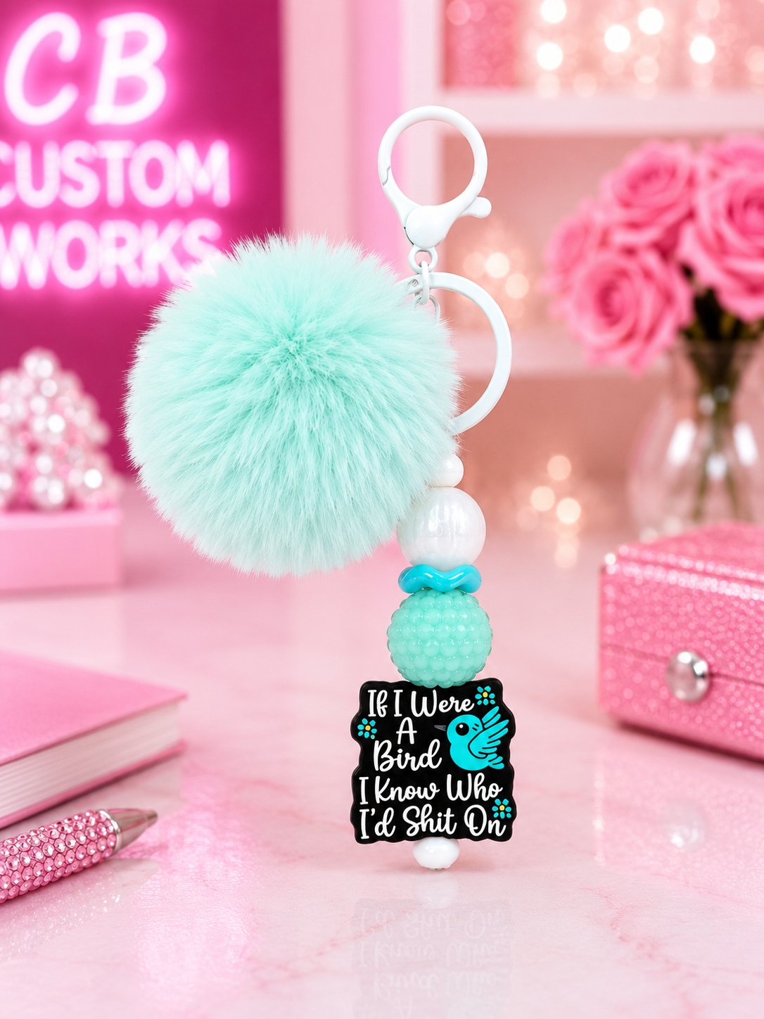 Bird Beadable Keychain