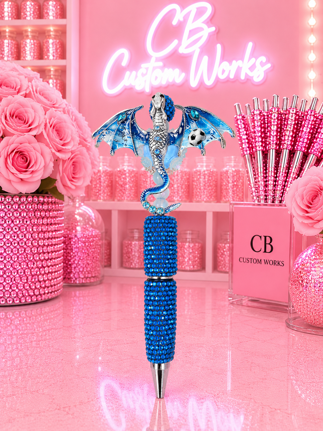 Blue Dragon Small Fancy Pen