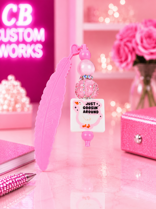 Goosin' Around Beadable Bookmark