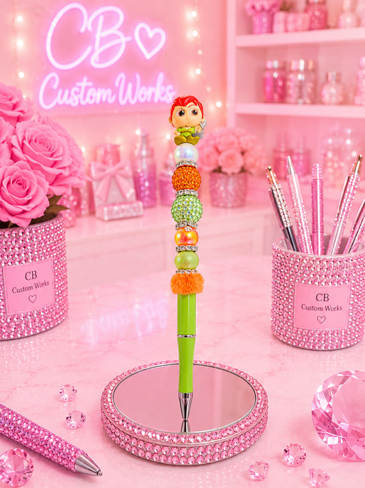 Peter P Doorable Beaded Fancy Character Pen