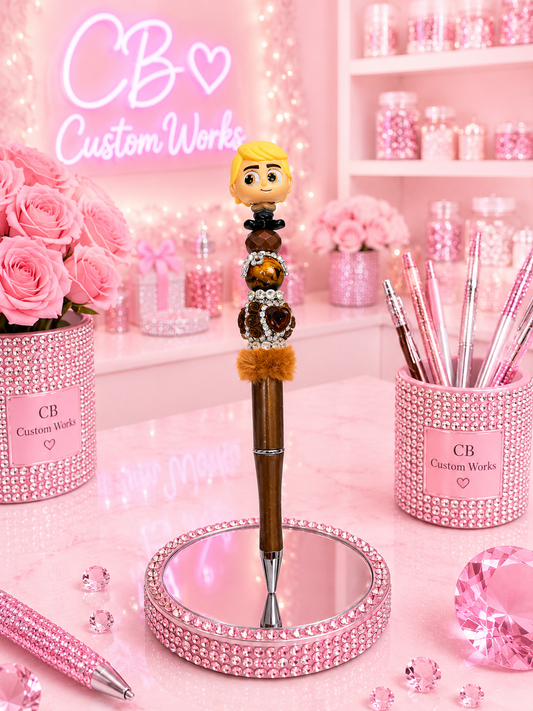 Boy Doorable Beaded Fancy Character Pen