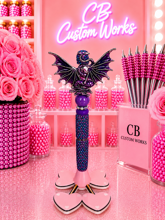 Purple Dragon Small Fancy Pen